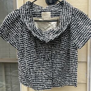 Vtg Kate Spade Sz S “Breakfast At Tiffany’s “ Boucle Tweed Crop Blazer